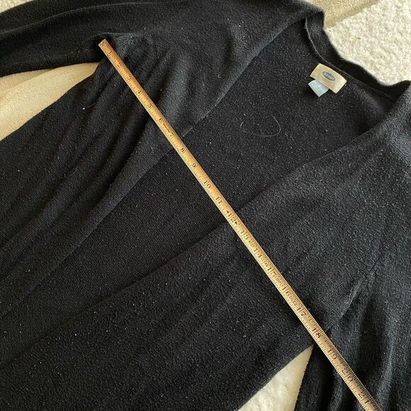 Old Navy Long Black Open Cardigan Sweater Size Small - Picture 5 of 6